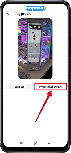  گذاشتن ریل مشترک در اینستاگرام -بخش Invite Collaborator