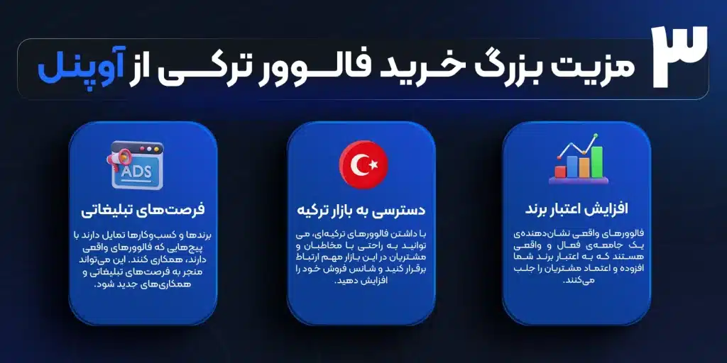 مزایای خرید فالوور ترک aopanel