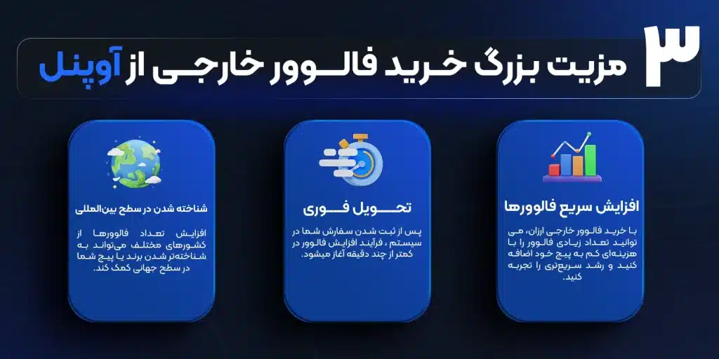 مزایای خرید فالوور خارجی اینستاگرام