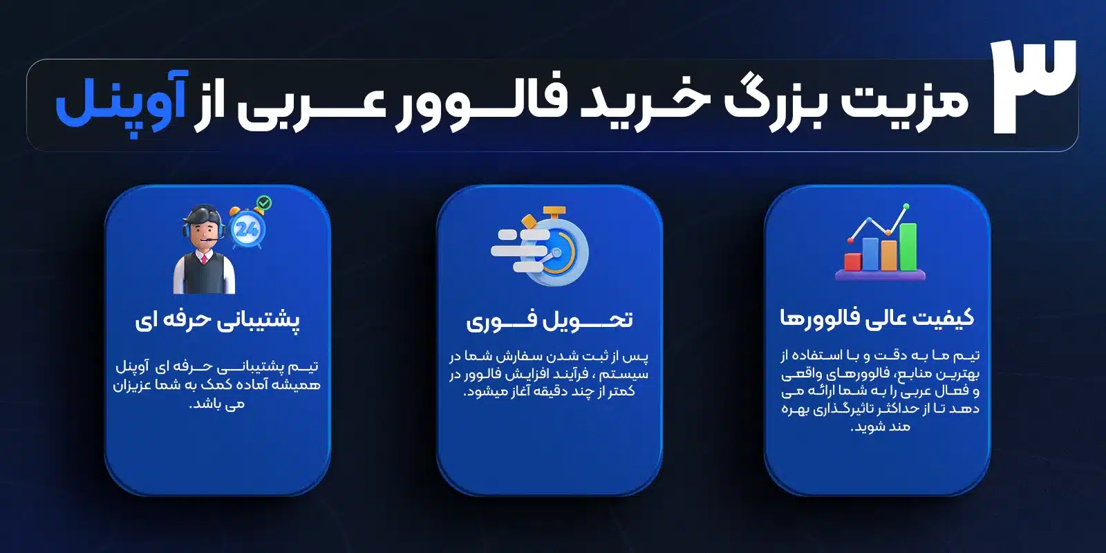 مزیت خرید فالوور عربی aopanel